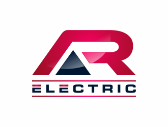 A R Electric logo design by ammad