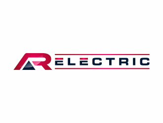 A R Electric logo design by ammad