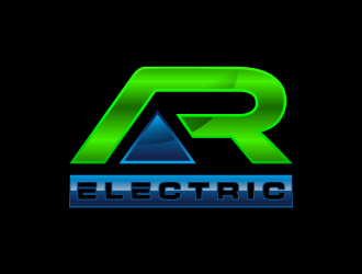 A R Electric logo design by ammad