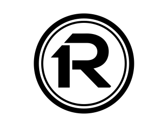 R1, Rone, the letter R   1 in digit or text form, prefer to have it one logo design by cintoko
