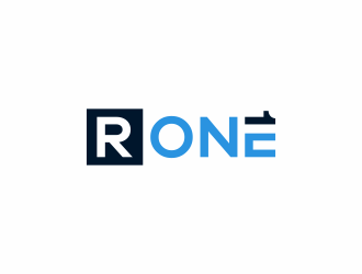 R1, Rone, the letter R   1 in digit or text form, prefer to have it one logo design by goblin