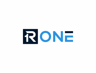 R1, Rone, the letter R   1 in digit or text form, prefer to have it one logo design by goblin