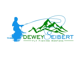 Dewey Seibert Fly Fishing Montana logo design by shravya