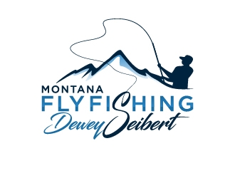 Dewey Seibert Fly Fishing Montana logo design by Lovoos