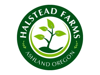 Halstead Farms logo design by akilis13