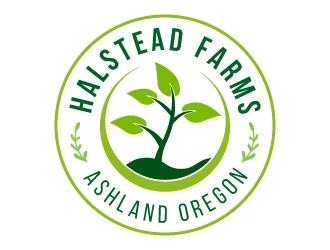 Halstead Farms logo design by akilis13