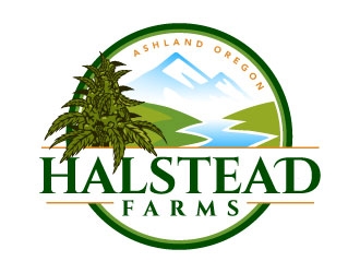 Halstead Farms logo design by daywalker