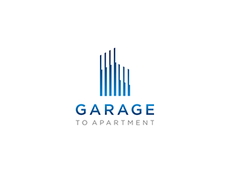 garage to apartment logo design by blackcane