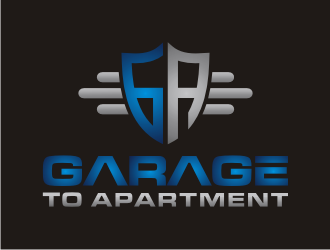 garage to apartment logo design by rief