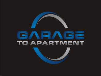 garage to apartment logo design by rief