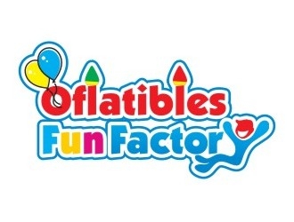 OFLATIBLES FUN FACTORY logo design by w4hyu