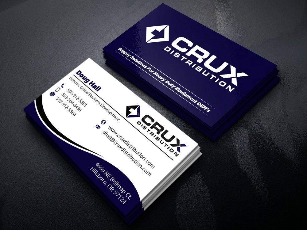 Crux Distribution logo design by Gelotine