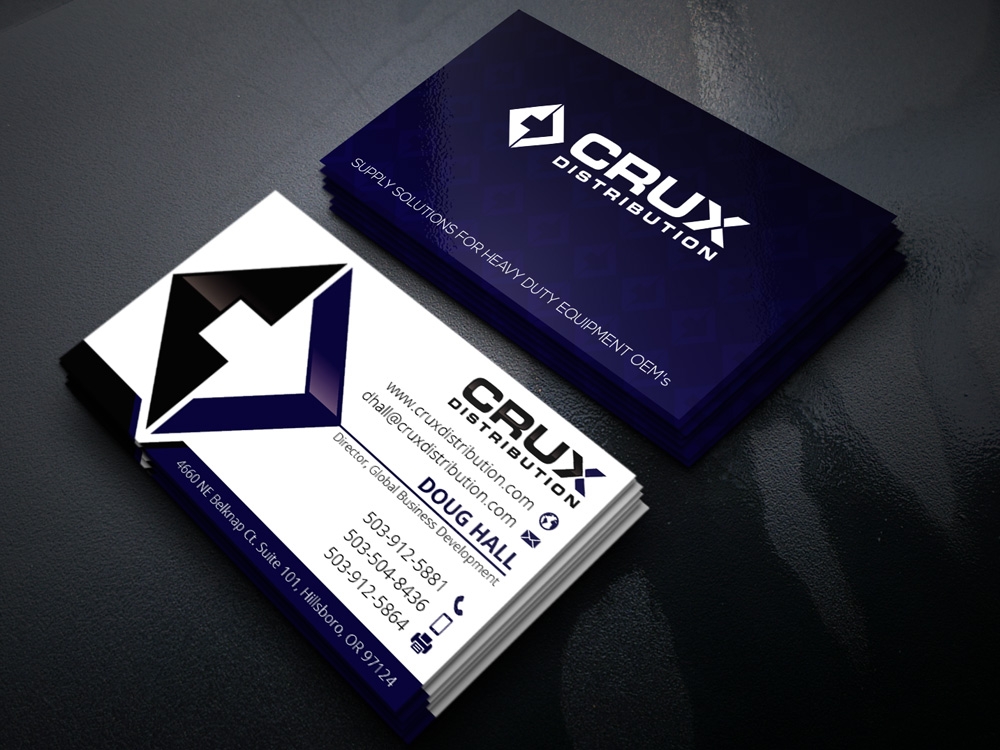 Crux Distribution logo design by Gelotine