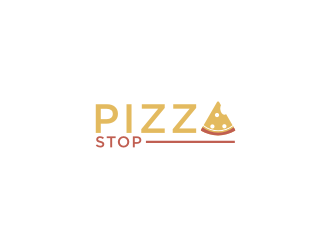 Pizza Stop logo design by bricton