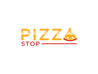 Pizza Stop logo design by bricton