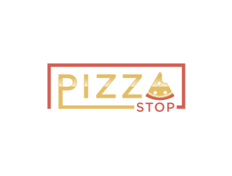 Pizza Stop logo design by bricton