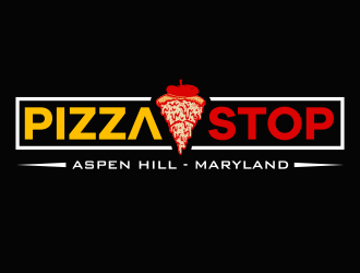 Pizza Stop logo design by Cekot_Art