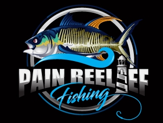 Pain Reelief Fishing  logo design by dorijo