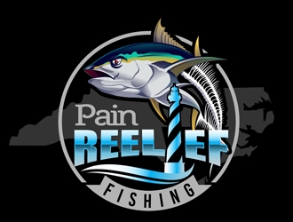 Pain Reelief Fishing  logo design by DreamLogoDesign