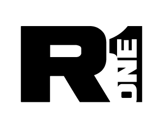 R1, Rone, the letter R   1 in digit or text form, prefer to have it one logo design by jaize