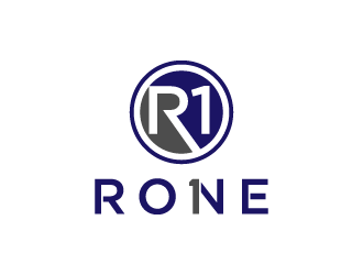 R1, Rone, the letter R   1 in digit or text form, prefer to have it one logo design by denfransko