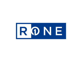 R1, Rone, the letter R   1 in digit or text form, prefer to have it one logo design by denfransko