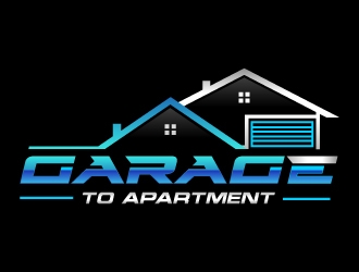 garage to apartment logo design by MUSANG