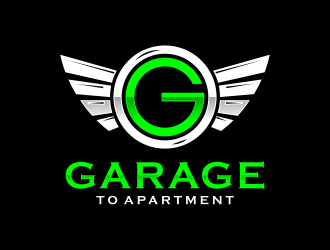 garage to apartment logo design by ubai popi