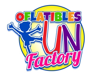 OFLATIBLES FUN FACTORY logo design by DreamLogoDesign