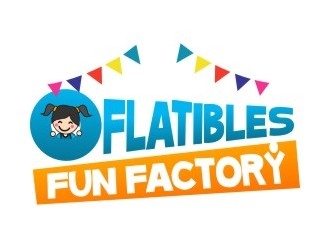 OFLATIBLES FUN FACTORY logo design by w4hyu