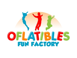 OFLATIBLES FUN FACTORY logo design by karjen