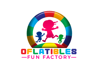 OFLATIBLES FUN FACTORY logo design by justin_ezra