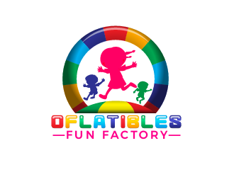 OFLATIBLES FUN FACTORY logo design by justin_ezra