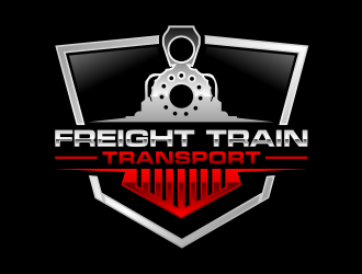 FREIGHT TRAIN TRANSPORT  logo design by hidro