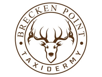 Brecken Point Taxidermy logo design by MonkDesign