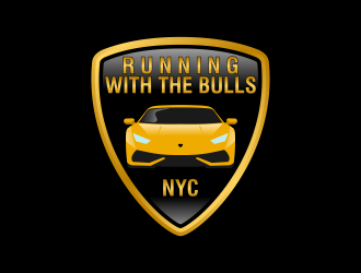 Running with the Bulls NYC  logo design by Kruger
