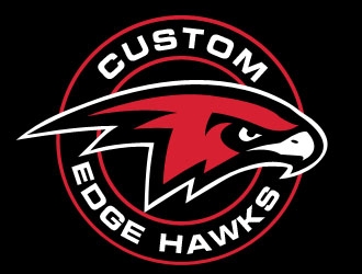 Custom Edge Hawks logo design by Benok