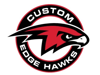 Custom Edge Hawks logo design by Benok