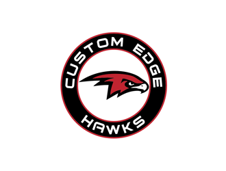 Custom Edge Hawks logo design by johana