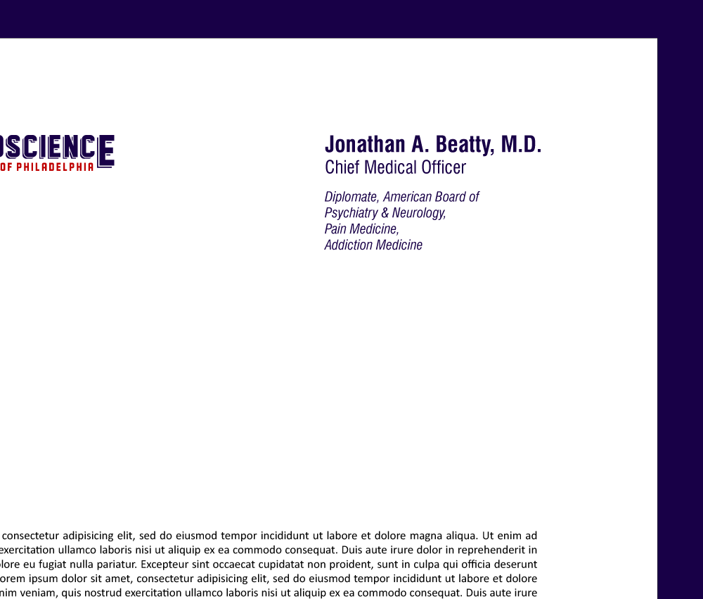 Neuroscience Institute of Philadelphia logo design by SOLARFLARE