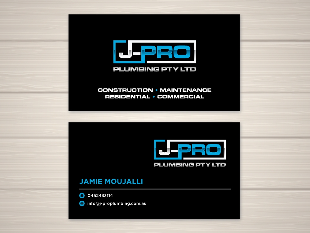 J-PRO Plumbing Pty Ltd logo design by labo