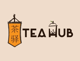 Tea Hub 茶驿 logo design by yans
