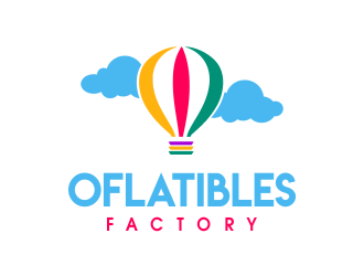 OFLATIBLES FUN FACTORY logo design by JessicaLopes