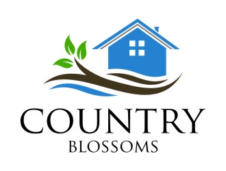 Country Blossoms logo design by jetzu