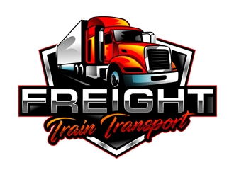 FREIGHT TRAIN TRANSPORT  logo design by DreamLogoDesign
