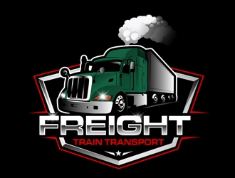 FREIGHT TRAIN TRANSPORT  logo design by DreamLogoDesign