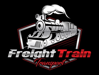 FREIGHT TRAIN TRANSPORT  logo design by DreamLogoDesign