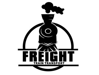 FREIGHT TRAIN TRANSPORT  logo design by bougalla005