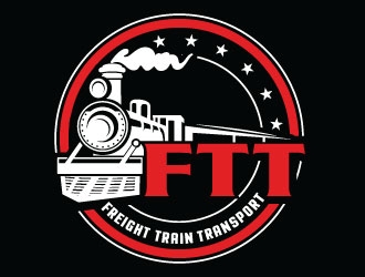 FREIGHT TRAIN TRANSPORT  logo design by Suvendu