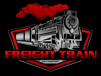 FREIGHT TRAIN TRANSPORT  logo design by Suvendu